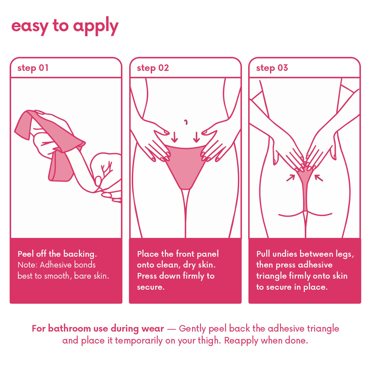 CAKES Invisible™ undies 3-Pack Your Morning Dressing Essential