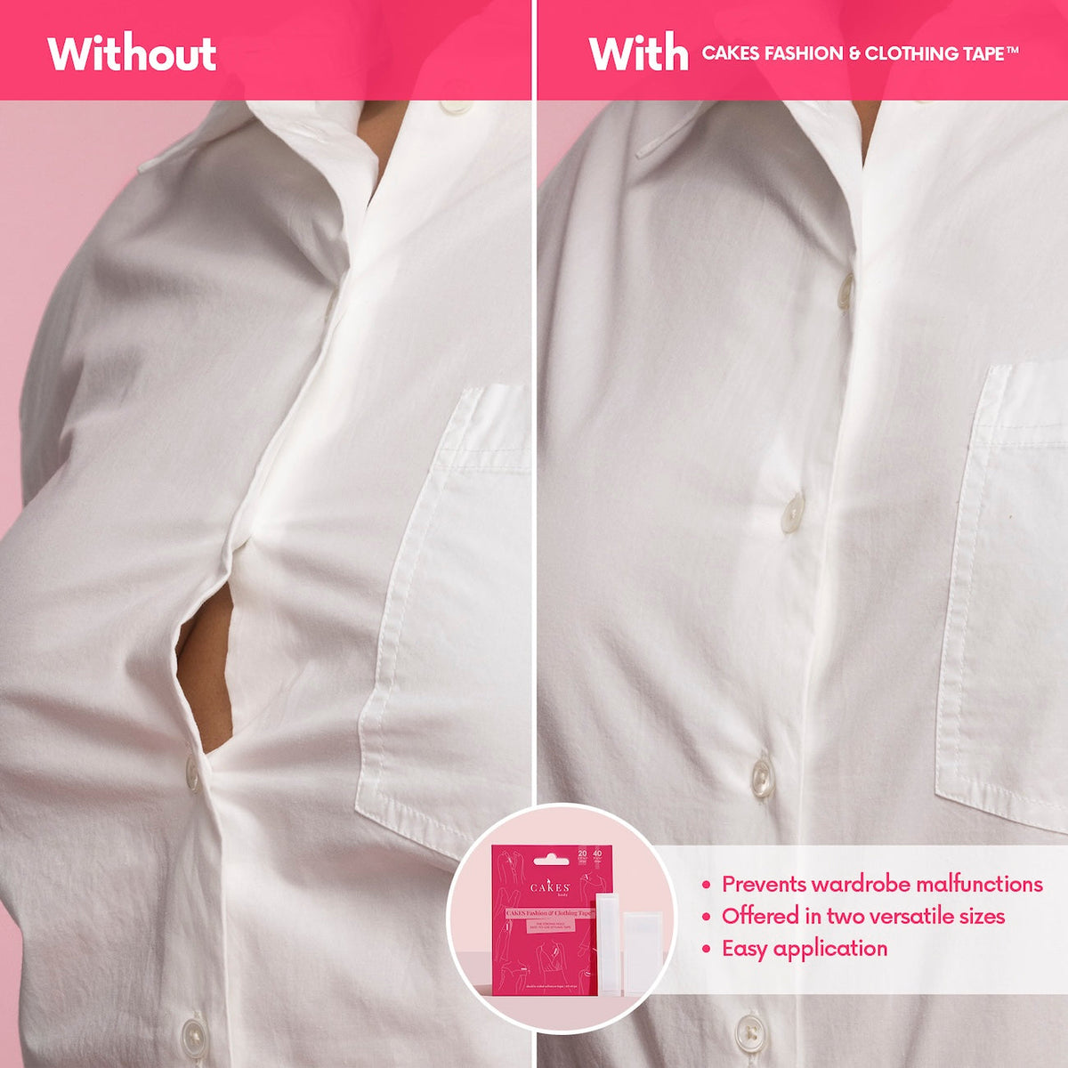 CAKES Fashion & Clothing Tape™ 3-Pack Special Occasion Wardrobe Addition