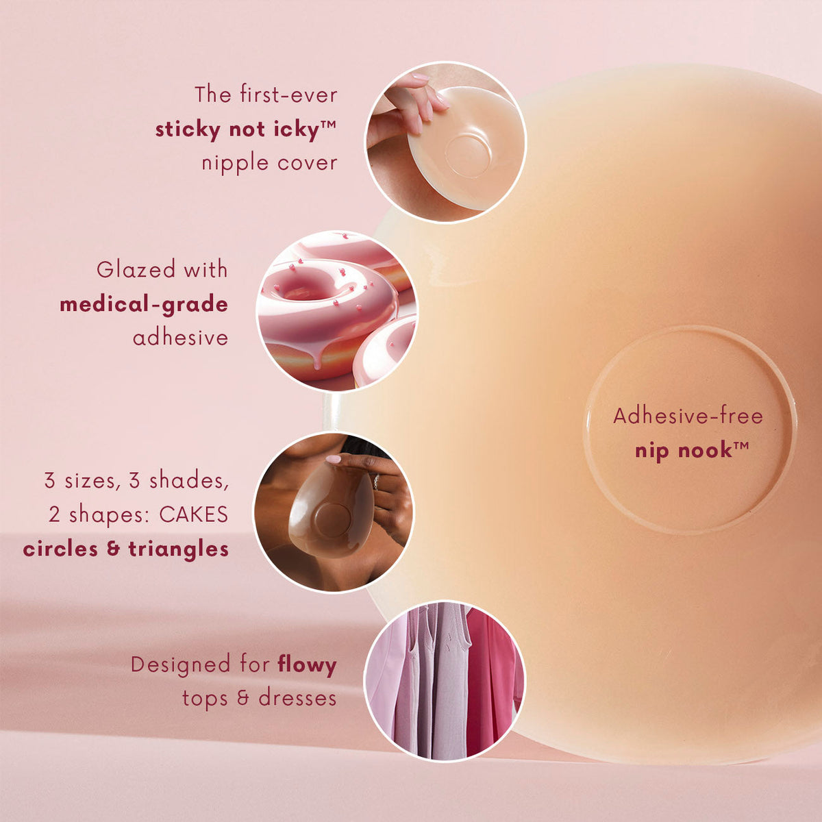 Sticky CAKES™ circles Wedding Guest Outfit Detail