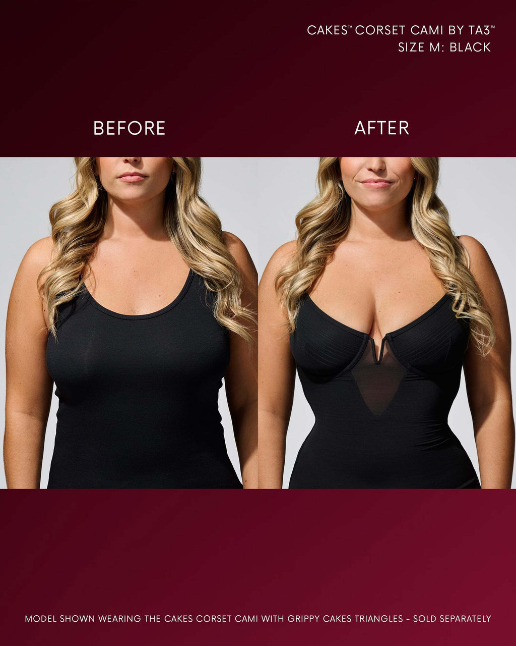 CAKES™ Corset Cami by TA3™ Dinner Date Dressing Essential