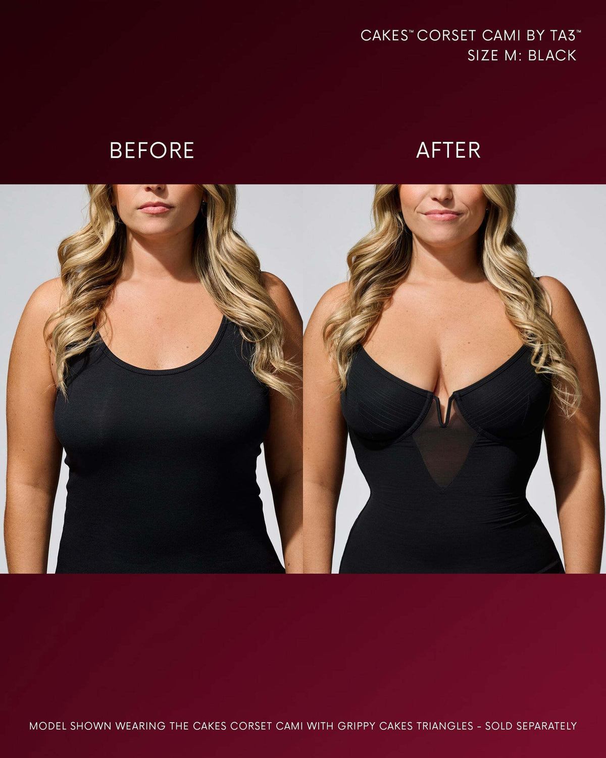 CAKES™ Corset Cami by TA3™ Dinner Date Dressing Essential