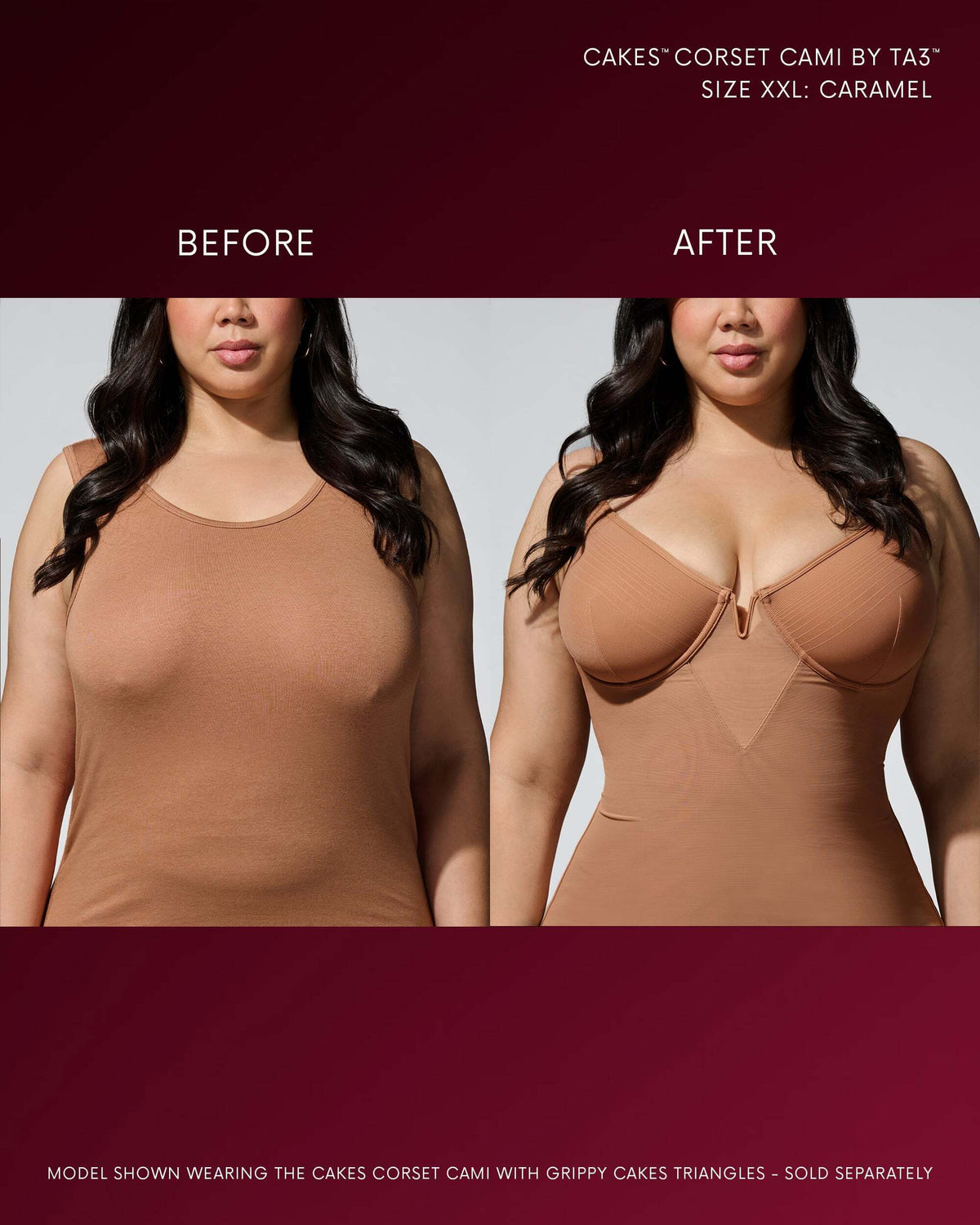 CAKES™ Corset Cami by TA3™ Dinner Date Dressing Essential