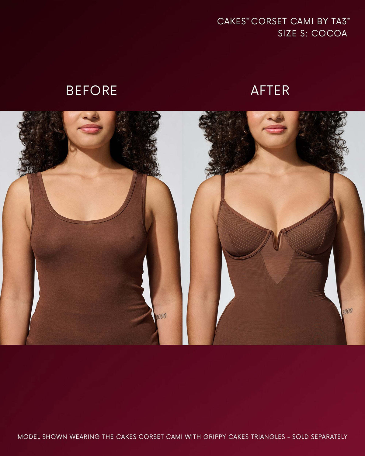 CAKES™ Corset Cami by TA3™ Dinner Date Dressing Essential