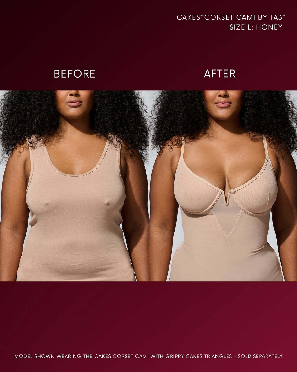 CAKES™ Corset Cami by TA3™ Dinner Date Dressing Essential